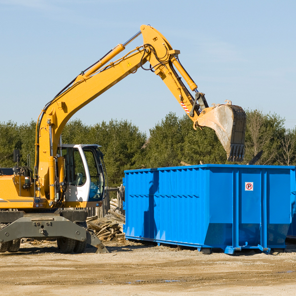 are there any restrictions on where a residential dumpster can be placed in Dodge County Georgia